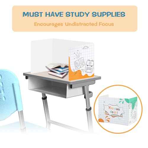 Privacy Boards for Student, Desk Dividers for Students, Cardboard Privacy Folders, Privacy Shield Folder Boards, Classroom Divider Shield for School Teachers Home (You Can Do it, 24)