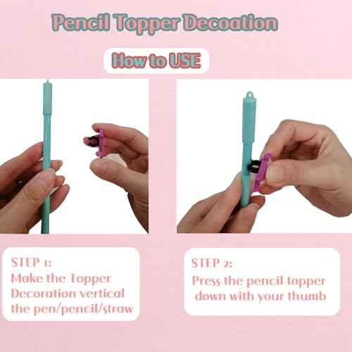 100PCS Pencil Toppers,Cute Pencil Charms for Kids Classroom Prizes & Decorations for School Supplies, Classroom Rewards Kids Incentives