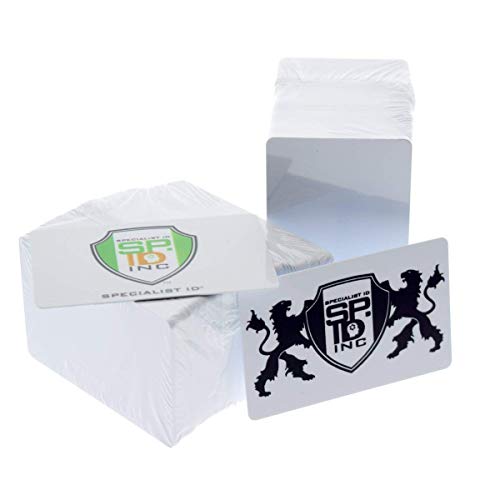 200 Pack Premium Blank PVC ID Cards CR80 30 Mil White - Compatible with Most Printers