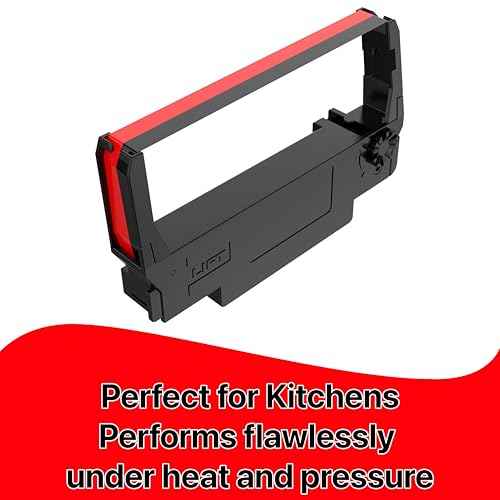 ERC-30/34 / 38 Black and Red Ink Ribbon Cartridge Roller Replacement Receipt Kitchen Printer Compatible with Epson TM-200, TMU-220, TMU-230, Bixolon, SNBC SRP-275, SRP-270, BTP-M280 (24 Pack)