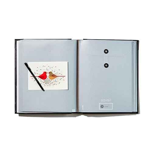 Savor | 2025 Edition The Folio¢â Document Organizer | Custom Dyed Cloth-Bound Expanding File for Important Papers, Passports, Birth Certificates & More | Ideal for Home Organization & Graduation Gift