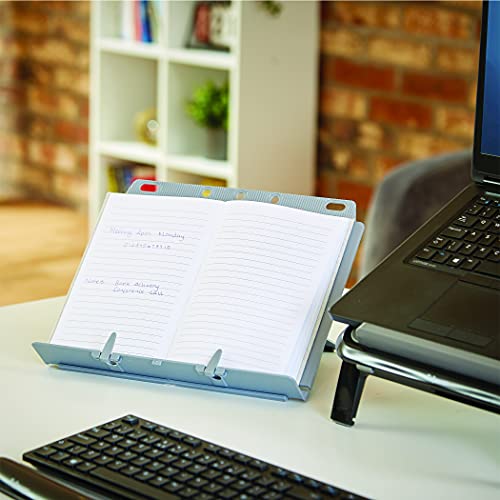 Fellowes Booklift Copyholder - Modern/Silver, Adjustable, Collapsible, for Textbooks & Manuals