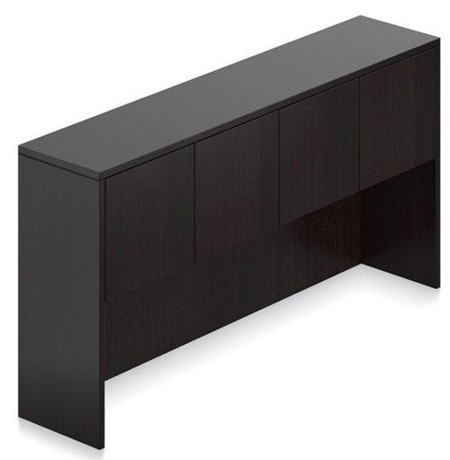 Offices To Go 71" Hutch 71"W X 15"D X 36"H Featuring Superior Laminate, Eco Friendly Construction, Contemporary Styling & Strong & Durable 3Mm PVC"Super Edge" - American Dark Cherry