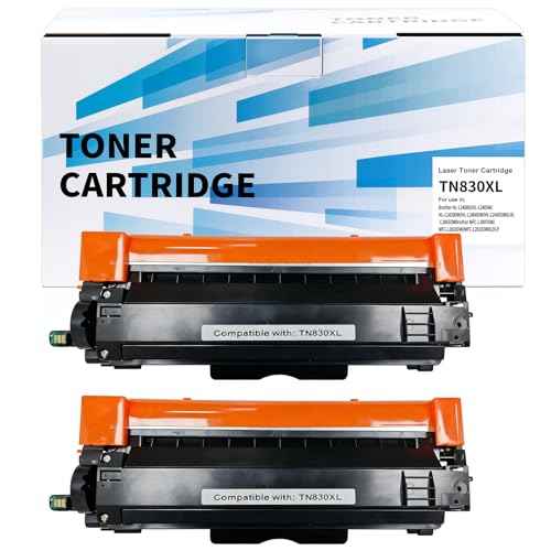TN830XL TN830 Laser Toner Cartridge for use in HL-L2400D HL-L2405W HL-L2420DW HL-L2460DW HL-L2460DWXL HL-L2865DW MFC-L2807DW MFC-L2820DW MFC-L2820DWXL DCP-L2640DW