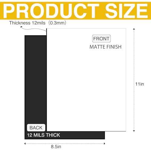 Printable Magnetic Sheets-30 Matte White Magnet Paper-Make fridge magnets, Personality Labels, Crafts-8.5" x 11",Magnet Photo Paper For Cut