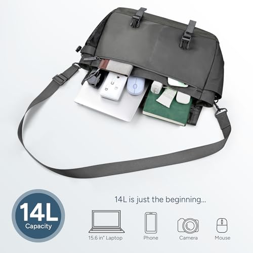 Expandable Messenger Bag Fit 16" Laptop for Men Women Work College Office Computer