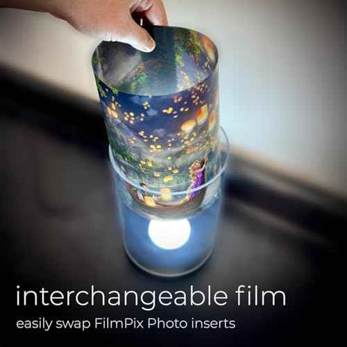 FilmPix Light Display ? Dimmable LED Lamp & Nightlight for Home & Office D?cor ? USB-C Compatible ? Easily Insert & Remove FilmPix¢â Photo Inserts (SOLD SEPARATELY) for a Personalized Light Experience