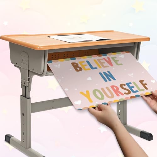 24-Pack Inspirational Desk Privacy Shields for Students - 15.8x12x13in Tri-Fold Panels (12 colors, 2 each) gisgfim