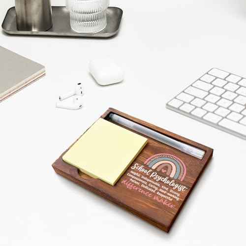 School Psychologist Sticky Note Holder, School Psychologist Office Decor, School Psychologist Gifts, School Psychologist Thank You Appreciation Gifts for Women Self-Stick Note Pad Holders WPP9