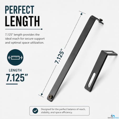 Adjustable Cubicle Hangers Set of 4 - Office Wall Mounts for Whiteboards & Files