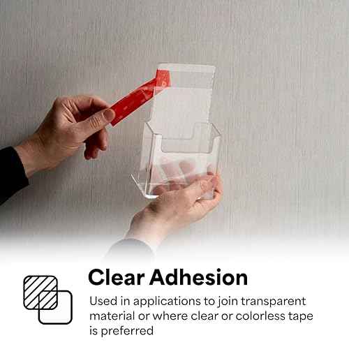 3M - 3/4-5-4910(PK 2) VHB Heavy Duty Mounting Tape 4910, Clear, 0.75" Width x 5yd Length (Pack of 2)