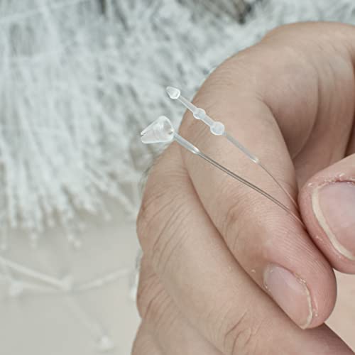3 Inch Clear Plastic Tag Fasteners 1000 Pcs – Snap Lock Loop for Retail Clothing