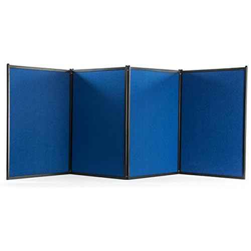 Trade Show Presentation Board, 4 Panels, 96.5"W x 36.5"H, Double Sided, Comes with or Without Lights