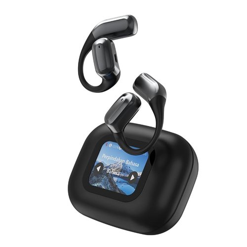 LCORDN AI Real-Time Translation Earbuds, 144 Languages & Accents, Simultanous Interpretation Wireless Earphones for Travel & Business, HD Sound Adjustable Ear-Hook Wireless Translator Earbuds