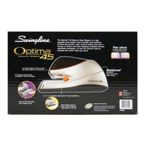 Swingline 48209 Optima 45 Electric Stapler Value Pack, 45 Sheet Cap, Silver
