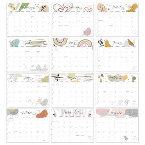 Guasslee 14" X 11" Desk Calendar 2026-2027, Desk Top Calendar 2026, 18-Month School Year Desk/Wall Calendar, 2026 Jan-2027 Jun, Monthly Planner With Corner Protcetor For Office Home School Organizing