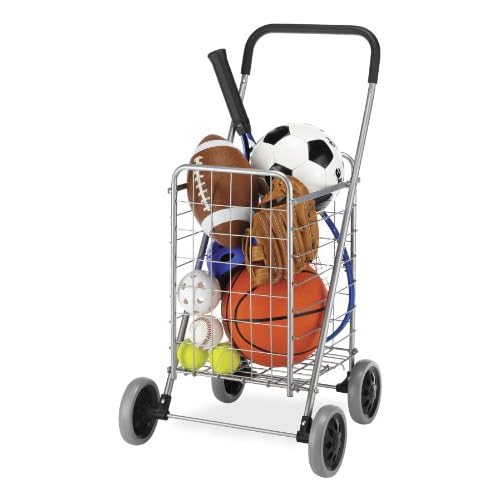 Whitmor Utility Shopping Cart - Durable Folding Design for Easy Storage, Model Number: 6250-4997-2-SIOC