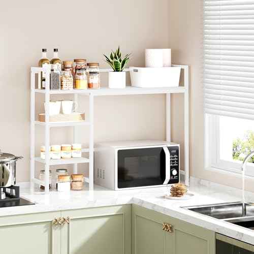 38.6" Book Shelf with 3 Tier Open Shelves Bookshelf and Desk Shelf to Combined for Computer Desks, Desk Hutch for Top of Desk, Bookcase for Dorm or Office, Adjustable Desktop Shelfs, White