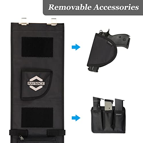 RAYMACE Gun Safe Door Panel Organizer 10W*46H inch£¬Adjustable Width to 13 Inch, Pistols and Documents Storage Solution