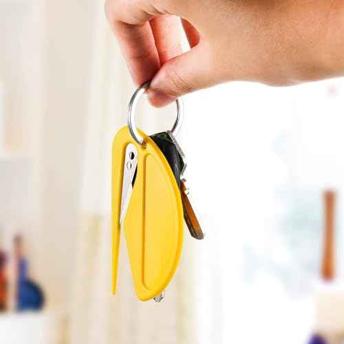 Mini Letter Opener - 6 Pcs Durable Plastic Envelope Opener - Manual Envelope Slitter for Home Office and School
