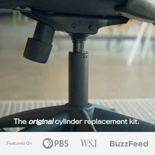Office Chair Cylinder Replacement with Removal Tool (As Seen On PBS) - Heavy Duty Pneumatic Gas Lift Piston for Desk Chairs and Gaming Chairs - Universal Fit