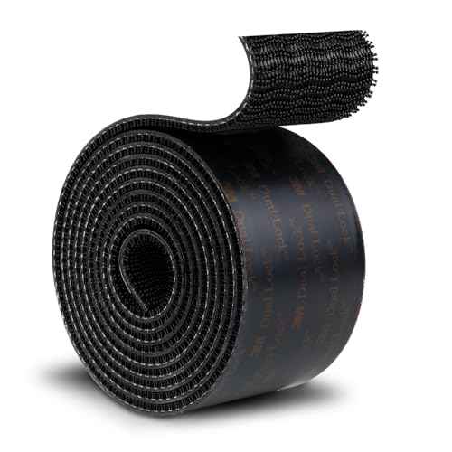 Dual Lock SJ3550 Reclosable Fastener 2''¡¿6Ft, Made of 3M Black Heavy Duty Mounting Tape Strong Adhesive with Interlocking Mushroom-Shaped Heads for Indoor and Outdoor Use