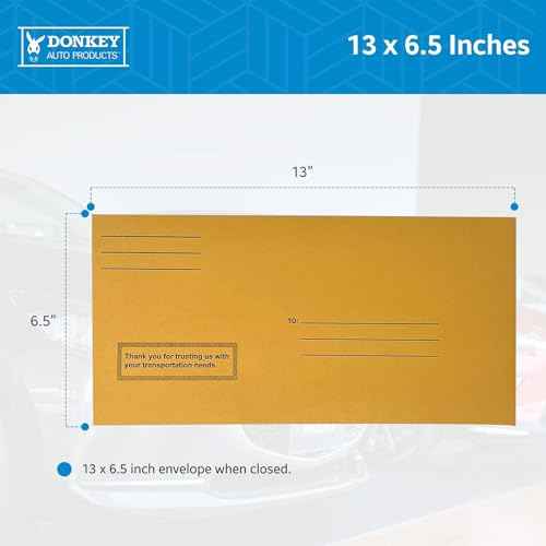 Pre-Printed License Plate Envelopes - Self Seal - (100 per Box)