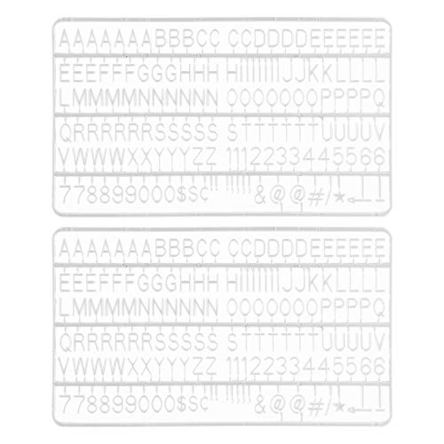 Veskaoty White Felt Letter Board Replacement Set, 300 Pcs for Messages & Decor