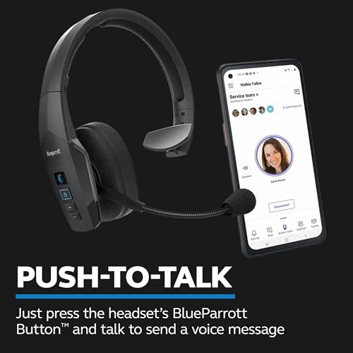 BlueParrott B450-XT Bluetooth Headset with Noise Cancellation & Extended Range
