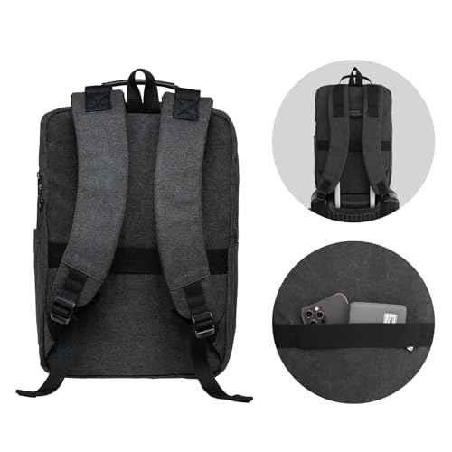 KAUKKO Large Travel Backpack Set -17.8L Multifunctional Backpack with 15.6-Inch Laptop Compartment, Durable Design, 26.6L Waterproof Carry-on Bag, Flight Approved BLACK