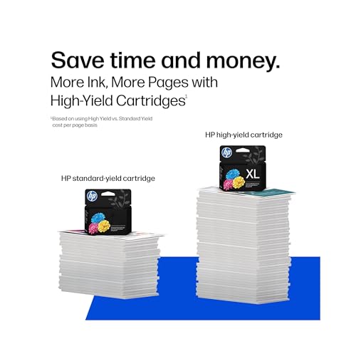 HP 902XL Black + Cyan Magenta Yellow Ink Cartridges for OfficeJet & Pro Printers (Black XL + CMY)