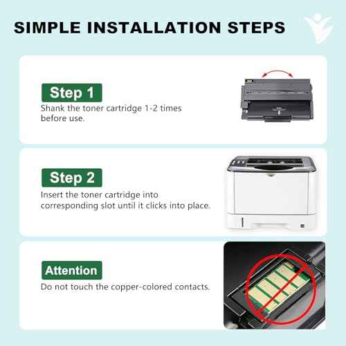 SP3400N Toner Cartridge Replacement for Ricoh 406465 SP3400HA Toner Compatible for Ricoh Aficio SP 3400HA SP 3400N SP 3400SF SP 3410DN SP 3410SF SP 3400DN SP 3500N SP 3500SF SP 3500DN SP 3510SF 3510DN