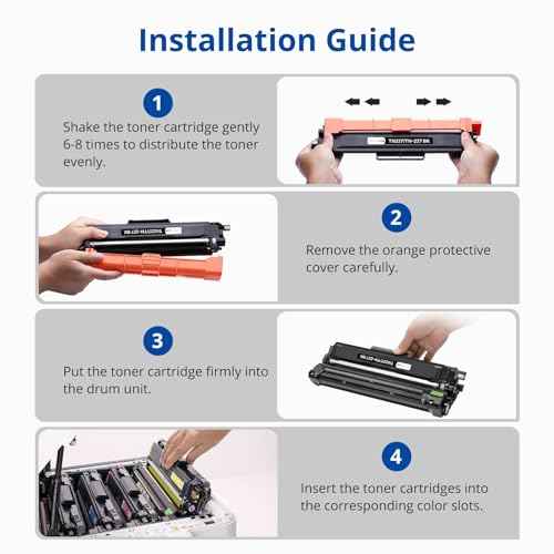 TN227 TN223 High Yield Toner Cartridge Compatible for Brother TN-227 TN 223 for MFC-L3750CDW MFC-L3770CDW HL-L3290CDW HL-L3210CW HL-L3230CDW Printer (4 Pack)