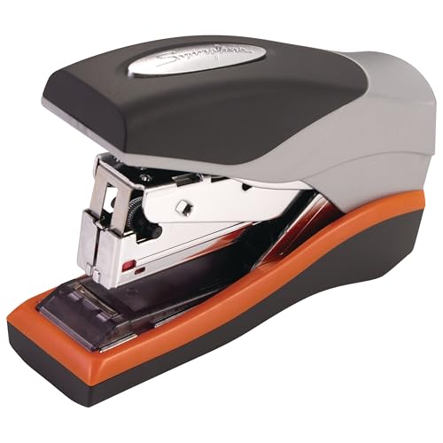 Swingline Optima 40 Stapler Pack of 1 - Compact, Jam-Free, 40 Sheet Capacity, Reduced Effort, Soft Grip, Black & Silver
