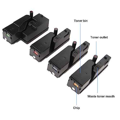 Marhynchus Printer Toner Cartridge Replacement 4pcs for Phaser 6000/6010/6015, Easy Installation, Cost-Effective, High Capacity, Compatible with Phaser Series, Perfect for Home & Office Use