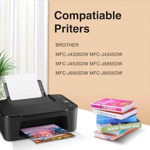 LC406 LC406XL Ink Cartridges Replacement for Brother Printer LC 406 406 XL for MFC-J4335DW MFC-J5855DW MFC-J6555DW MFC-J4535DW MFC-J6955DW MFC-J4345DW MFC-J5955DW - 4 Pack High Yields BK/C/M/Y