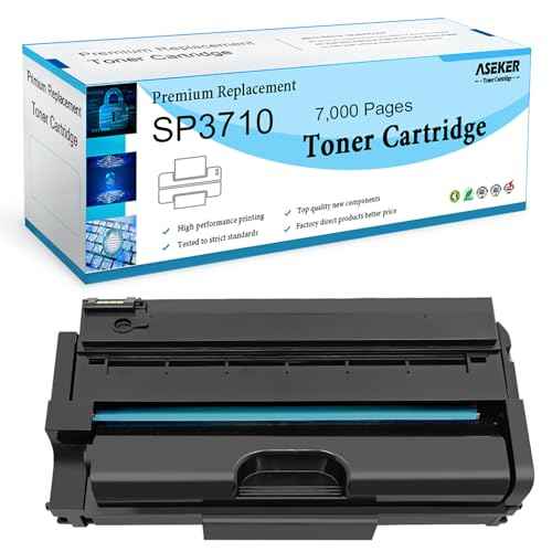 Compatible SP3710 SP 3710 3710X 408284 Toner Cartridge for Ricoh SP 3710DN 3710SF Printers High Yield 7000 Pages ( Black x 1 )