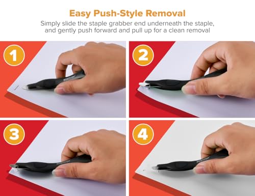 Bostitch Magnetic Staple Remover Pack - Primary Colors, Effortless & Reusable