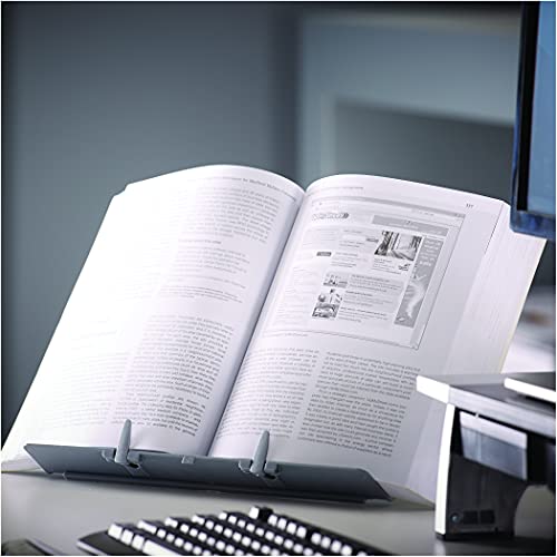 Fellowes Booklift Copyholder - Modern/Silver, Adjustable, Collapsible, for Textbooks & Manuals