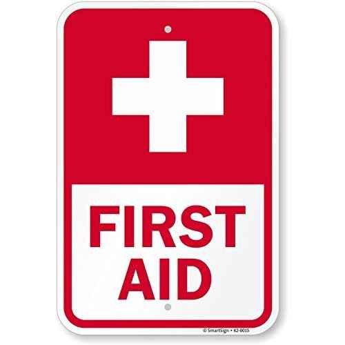"First Aid" Sign By SmartSign | 18" x 24" 3M Engineer Grade Reflective Aluminum
