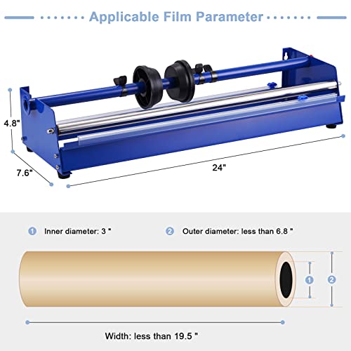 Stretch Film Dispenser, Hand Wrapping Machine, Tabletop or Wall Mount