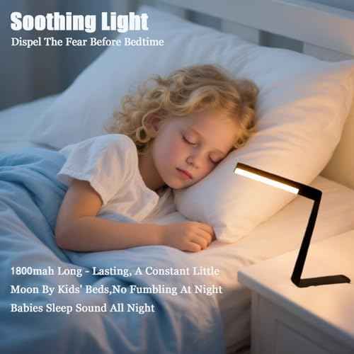 Table Lamp for Bedroom,Portable 3 Way Dimmable Desk Lamp 1800mah Rechargeable Small Lamp Led Touch Night Lamps for Night Stands, Living Room, Office&Baby Nursery