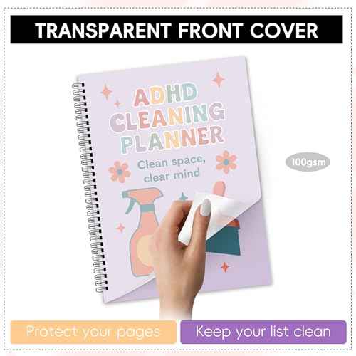 ADHD Cleaning Planner | Home Cleaning Schedule for Adults | Daily, Weekly, Monthly, Yearly Cleaning Checklist | Declutter, Organizing, Family | ADHD Cleaning and Organizing Planner for Women