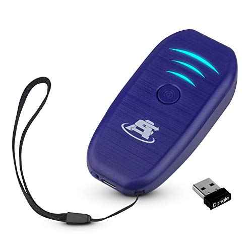 ScanAvenger Portable Mini-Wireless Bluetooth Barcode Scanner: Hand Scanners - Cordless, Rechargeable 1D Scan Gun for Inventory Management Wireless, Handheld USB (1D Only Mini Barcode Reader)