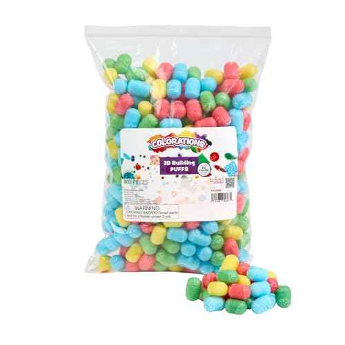 Colorations 3D Building Puffs - 1200 Pieces