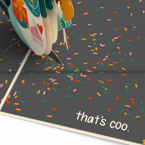 Lovepop Birthday Pop-Up Card for Her and Him - 3D Greeting Cards for Boys, Girls, Men, Women - ¡®That¡¯s Coo¡¯ Funny Pigeon - 5" x 7" Card - Blank Notecard and Envelope Included