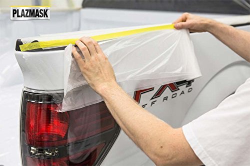 PlazMask Pre-Taped Masking Film (6-Feet X 65-Feet, 12-Pack)