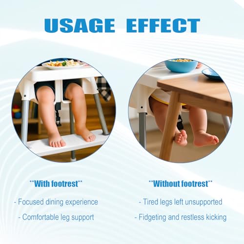 Adjustable Foot Rest for IKEA Antilop High Chair – Baby Footrest, Easy Install