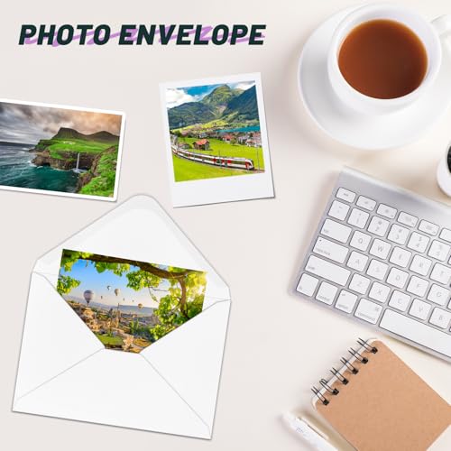 YINUOYOUJIA 50 Pack White 4x6 Envelopes for Invitations & Photos Self Seal