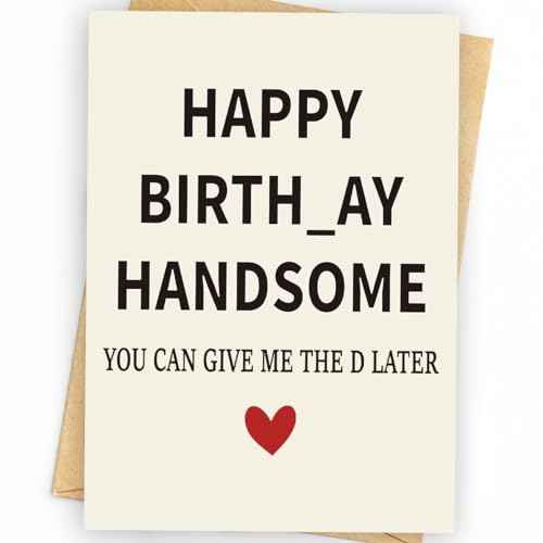Gifts for Him | Funny Birthday Card & Gifts for Men Husband Boyfriend Him, Happy Bday Card